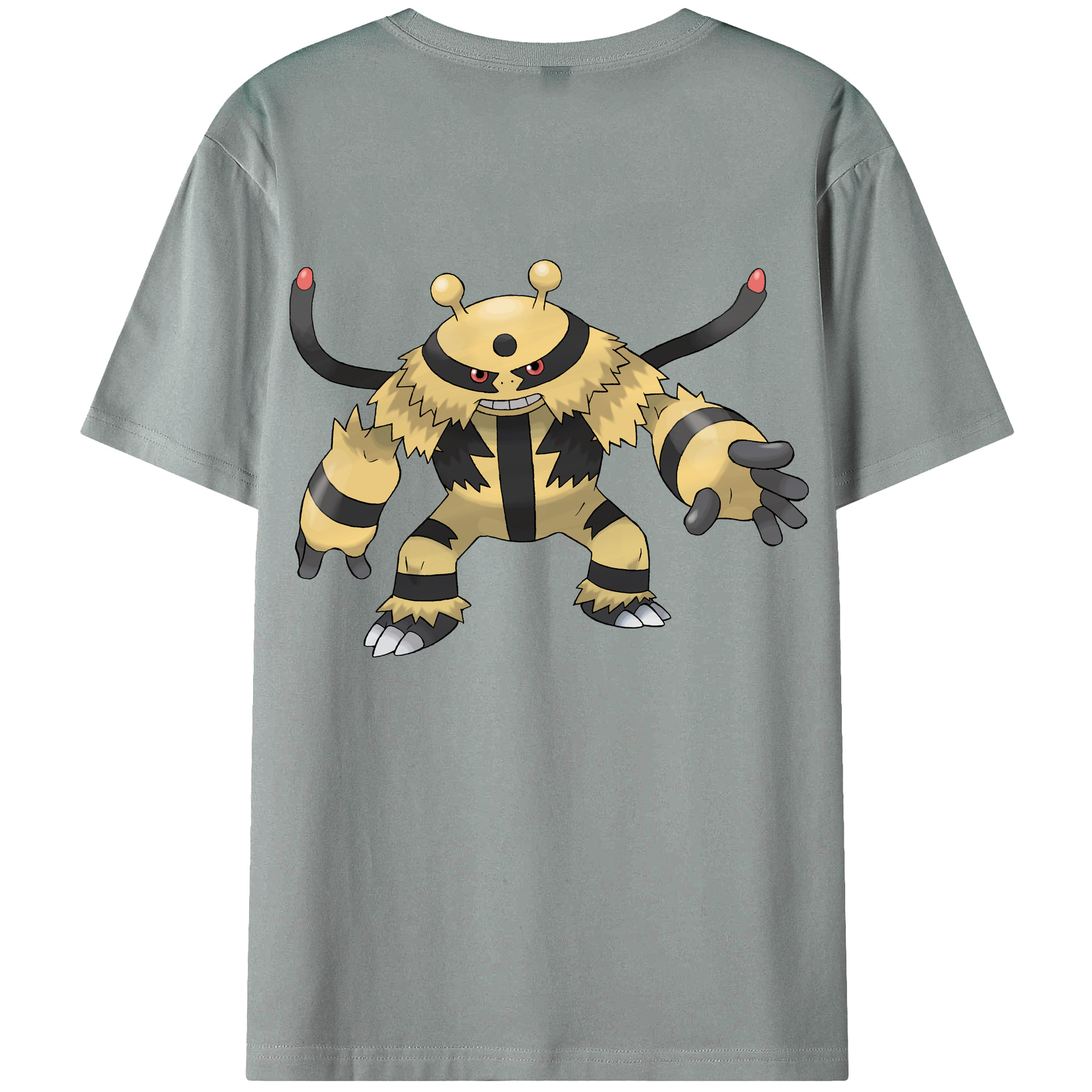 （画像用） ポケットモンスター Pokémon 綿100％ メンズ半袖Tシャツ（バックプリント） 通気性